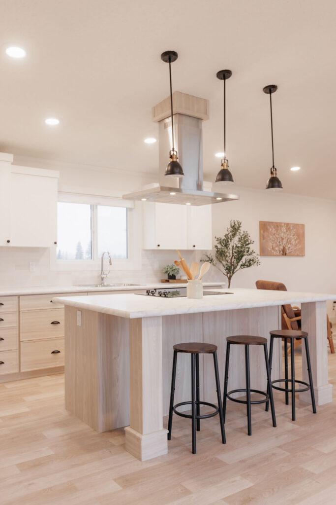Interior photo of the kitchen in The Tamarack Floorplan